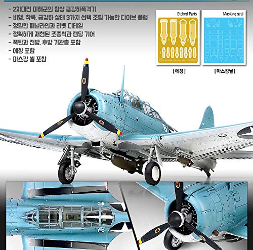 ACA12335 Academy SBD-2 Dauntless Dive Bomber 'Battle of Midway' [Kit de construcción de modelos]