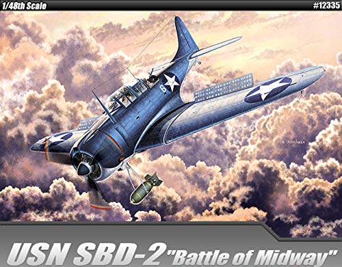 ACA12335 Academy SBD-2 Dauntless Dive Bomber 'Battle of Midway' [Kit de construcción de modelos]