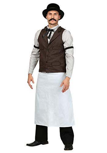 Adult Old West Bartender Fancy dress costume Medium