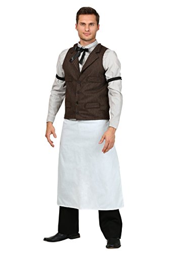 Adult Old West Bartender Fancy dress costume Medium