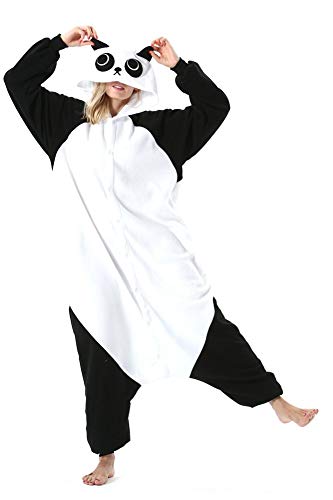 Adultos Animal Pijamas Cosplay Animales de Vestuario Ropa de Dormir Halloween y Carnaval Disfraces Panda XL