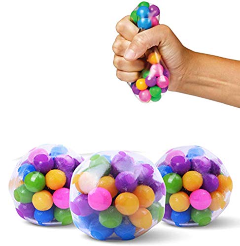 AILOS Juguetes de Bolas de Estrés Juego de Juguetes de Bolas Sensoriales Juguetes de Nerviosismo Sensorial 3 Piezas/Juego de Juguetes de Bolas de Alivio Del Estrés Bolas de Apretar