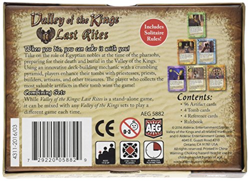 Alderac Entretenimiento ald05882 – Juego de Cartas Valley of The Kings: Last Rites