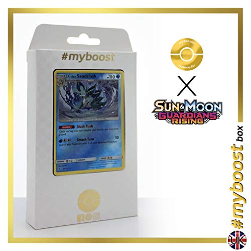 Alolan Sandslash (Salblaireau d'Alola) 20/145 Holo Reverse - #myboost X Sun & Moon 2 Gardians Rising - Coffret de 10 Cartes Pokémon Aglaises