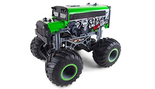 Amewi RTR grün Crazy SchoolBus Monster Truck-Camión teledirigido (Escala 1:16), Color Verde, (22453)