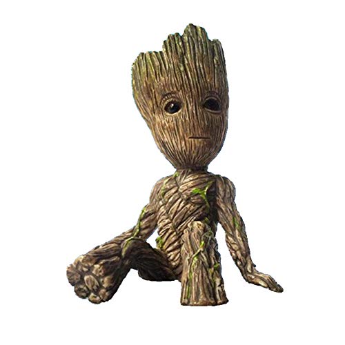 Anime Groot Figura Guardianes de la Galaxia 2 Árbol Hombre Bebé Sentado Ver Juguetes Modelo Coleccionables