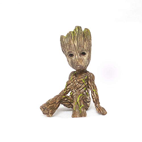 Anime Groot Figura Guardianes de la Galaxia 2 Árbol Hombre Bebé Sentado Ver Juguetes Modelo Coleccionables