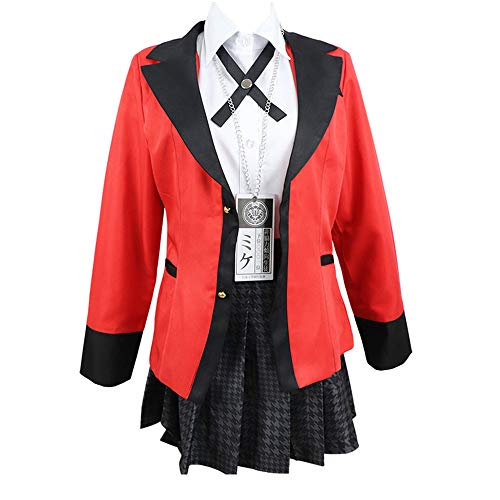 Anime Kakegurui Kakegurui Cosplay Twin Yomoduki Runa Uniforme Grils Cosplay Disfraces Jabami Yumeko para Etapa y Fiesta