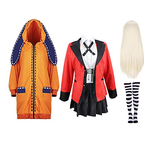 Anime Kakegurui Kakegurui Cosplay Twin Yomoduki Runa Uniforme Grils Cosplay Disfraces Jabami Yumeko para Etapa y Fiesta