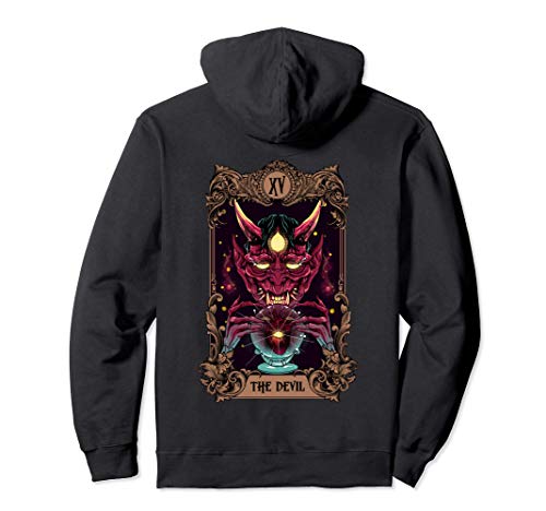 Arcanos mayores Carta de tarot El diablo XV Halloween Sudadera con Capucha