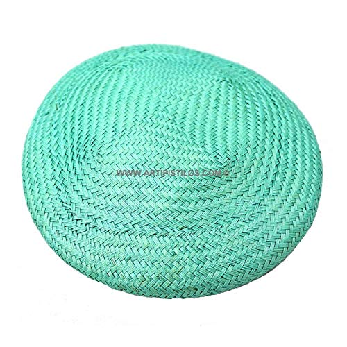 Artipistilos Base Buntal Beret - Diametro: 17 Cms. Altura: 4 Cms, Jade - Casquetes De Buntal