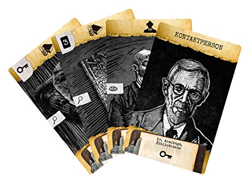 Asmodee Ludonova LUND0001 Arkham Noir - Fall 1: Die Hexenkult-Morde, Juego de conocimientos, alemán