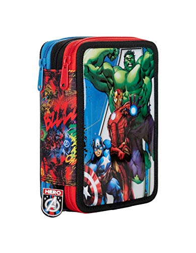 Astuccio Scuola Triplo Marvel Avengers Auguri Preziosi