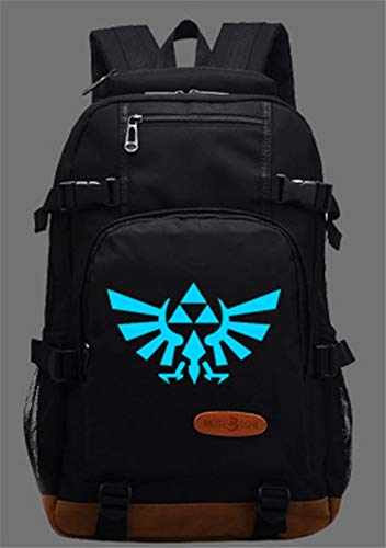 AUGYUESS FHGR-45645 - Mochila luminosa con diseño de anime para aficionados, diseño de la leyenda de Zelda