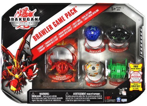 BAKUGAN Spin Master Year 2010 Gundalian Invaders Brawler Game 5 Pack Set #200... by