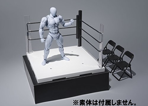Bandai Tamashii Nations Stage Act. Ring Neutral Corner & Pipe Chair Set Figura de acción