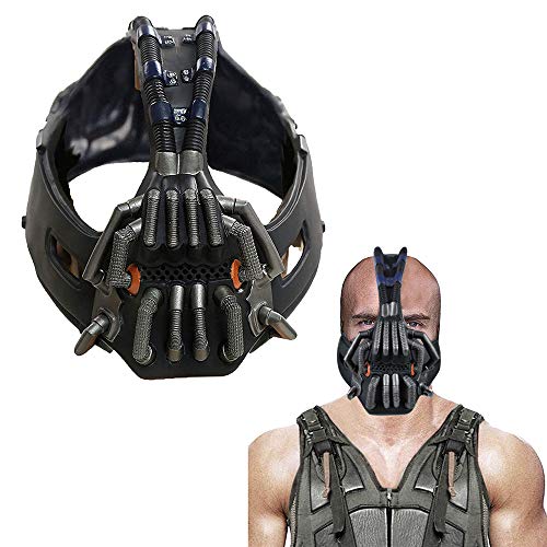 Bane Mask Bat-man The Dark Knight Rise Bane Cosplay Máscara Accesorios de disfraces de Halloween