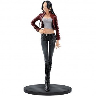 Banpresto - Figure One Piece - Boa Hancock Jeans Freak 17cm Ver. B Red jacket