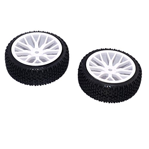 Baoblaze 4pcs 1:16 Neumático De Rally Neumáticos De Coche Buggy Neumáticos Tire Ruedas De Rally para Piezas De Coche RC