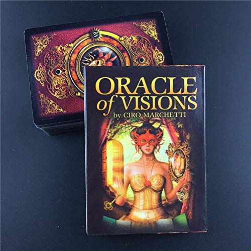 Baraja de Tarot de Oracle Cards of Visions para Amigos, Fiestas Familiares, Tarjetas de Regalo,with Bag,Tarot Cards