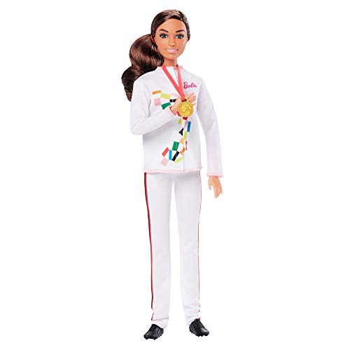 Barbie- Juegos Olímpicos Tokio 2020 muñeca jugadora de béisbol con uniforme y con accesorios, Multicolor (Mattel GJL77)