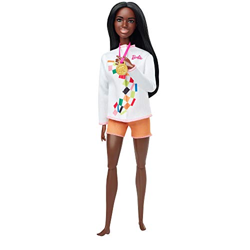 Barbie- Juegos Olímpicos Tokio 2020 muñeca surfista con uniforme de surf y con accesorios (Mattel GJL76) , color/modelo surtido