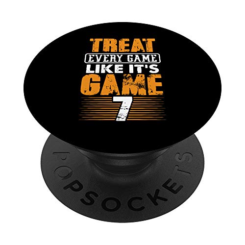 Baseball Player Gift Team Treat Every Game Like it's Game 7 PopSockets Agarre y Soporte para Teléfonos y Tabletas