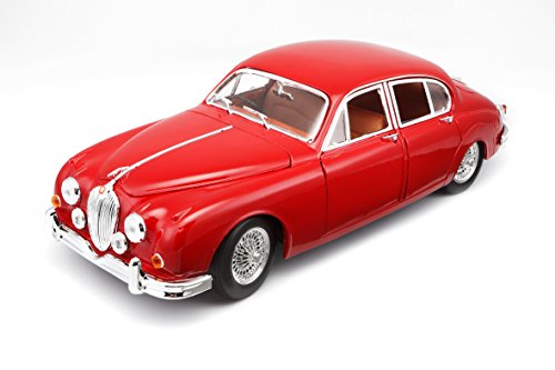 Bburago Jaguar Mark II (1959) en escala 1:18 en color rojo (18-12009R), Scale , color/modelo surtido