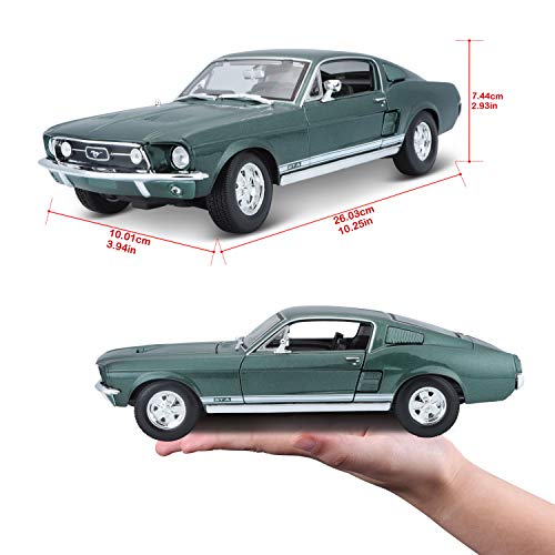 BBurago Maisto Francia - M31166 - Vehículo en miniatura - Ford Mustang GTA Fastback 1967 - Verde