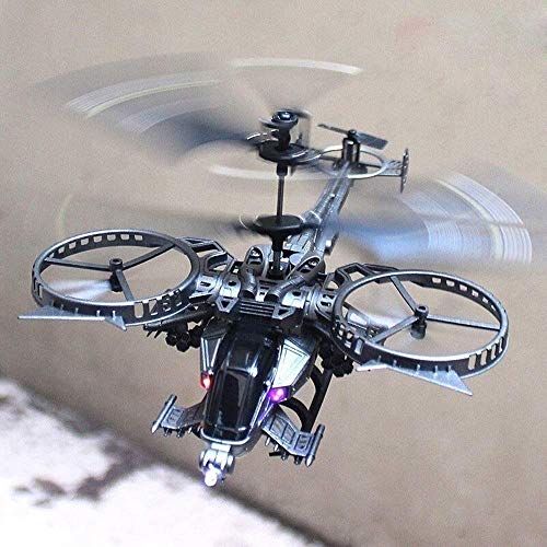 Bck Modelo de helicóptero de combate de alta simulación RC con luz LED PROFESIONAL DE PRODUCTOR ELÉCTRICA RC PROPLONES DE PROPETRÓN RC 2.4G TOYE DE HELICOPTER DE CONTROL REMOTO PARA NIÑOS Y ADULTOS 22