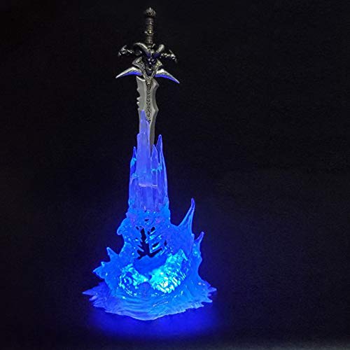 bed linings Frostmourn La Base Sword Glow Modelo Estatua del Personaje De Dibujos Animados del Regalo De Los Niños Colección 28.5cm