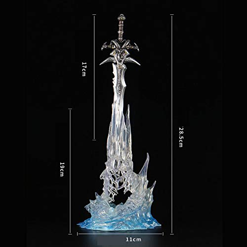 bed linings Frostmourn La Base Sword Glow Modelo Estatua del Personaje De Dibujos Animados del Regalo De Los Niños Colección 28.5cm