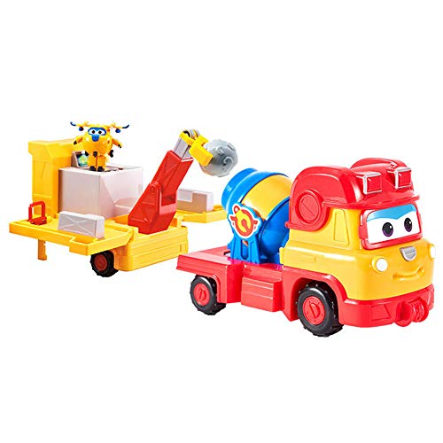 BESTWALED Super Alas Remi Triple Vehículo De Ingeniería Multifunción Niños Juguetes Donnie Deformación Robots Base De Mando Taladro De Camión Super Wings Juguete Cumpleaños Navidad Regalo