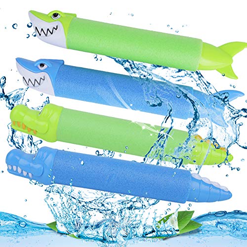 BETOY Pistolas de Agua 4PCS Juguete del Baño Water Gun Toy Pistola de Espuma de Agua Tirador Juguete Infantil para Piscina de Playa