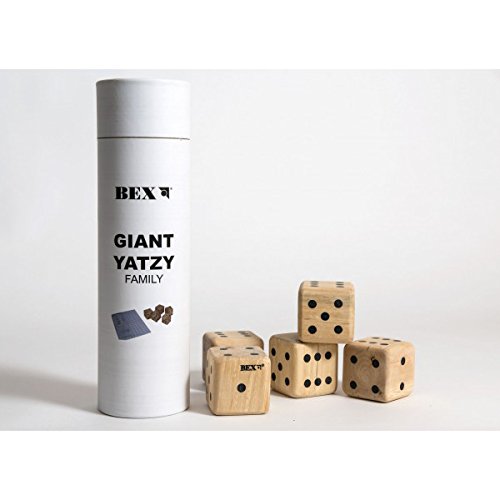 Bex Giant Yatzy Family - Juego de Tubos de Goma para Madera, Multicolor