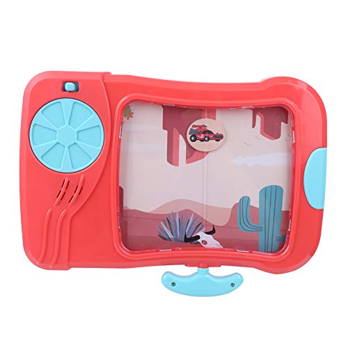 Bicaquu Juegos de Mesa interactivos, Consola de Juegos portátil Sea Land Air Challenges Games, para Adultos, niños, hogar, Regalo de(Red-Desert Racing)