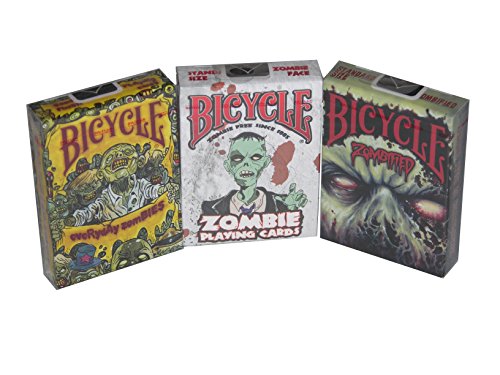 Bicycle Zombified, Everyday Zombies, Zombie Deck 3 PACK PLAYING CARDS