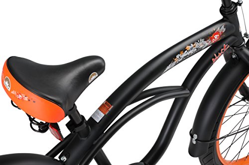 BIKESTAR Bicicleta Infantil para niños y niñas a Partir de 6 años | Bici 20 Pulgadas con Frenos | 20" Edición Cruiser Negro