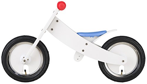 BIKESTAR Bicicleta sin Pedales para niños y niñas | Bici Madera 12 Pulgadas a Partir de 3-4 años | 12" Edición Marco Ajustable Blanco