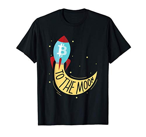 Bitcoin Btc Cohete a la luna Camiseta