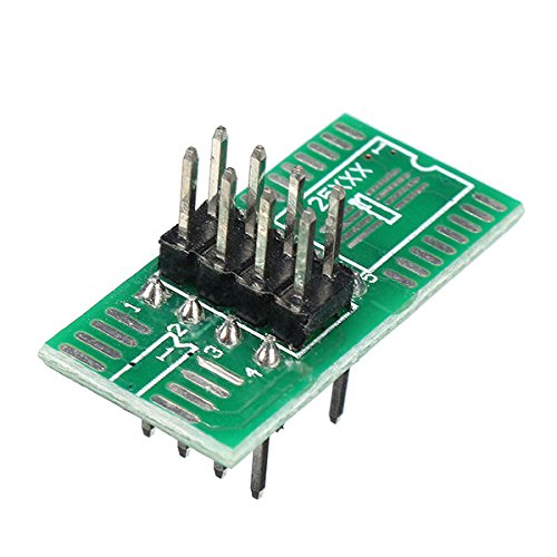 BliliDIY 3Pcs 8 Pin 1.27Mm Pitch Soic8 Sop8 Flash Burning Chip IC Clip De Prueba Adaptador De Enchufe Bios / 24/25/93 Programador con Módulo De Alimentación 6Pcs