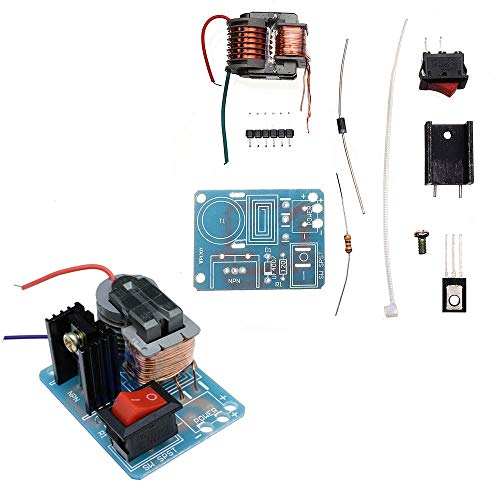 BliliDIY Generador De Alto Voltaje Invertido Módulo De Bobina De Encendedor De Arco Kit De Transformador De Alta Frecuencia De 15Kv