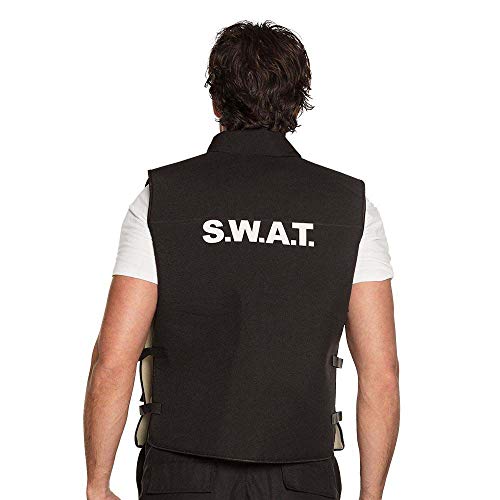 Boland 00489 SWAT - Chaleco para Adultos, Color Negro, Talla L/XL