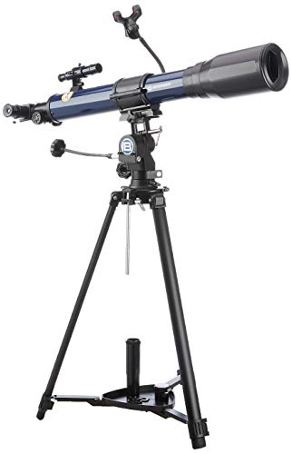 Bresser Skylux 9618760LC1000 - Telescopio con Soporte para Smartphone y Filtro Solar, 70/700 mm, Color Azul Oscuro