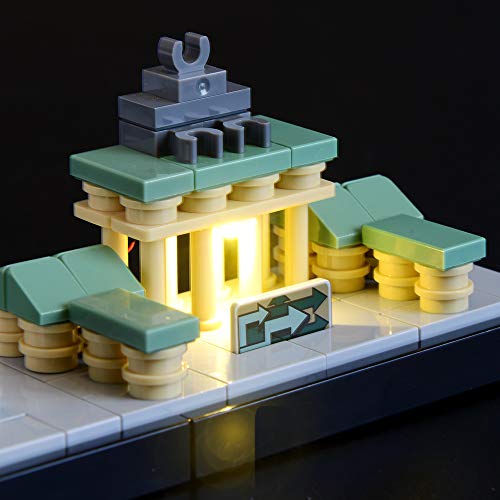Briksmax Kit de Iluminación Led para Architecture Berlin-Compatible con Ladrillos de Construcción Lego Modelo 21027, Juego de Legos no incluido