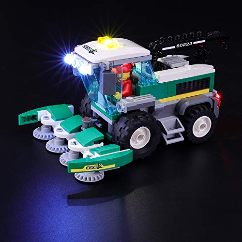 BRIKSMAX Kit de Iluminación Led para Lego City Great Vehicles Transporte de la Cosechadora, Compatible con Ladrillos de Construcción Lego Modelo 60223, Juego de Legos no Incluido