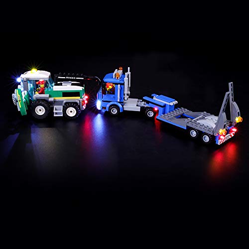 BRIKSMAX Kit de Iluminación Led para Lego City Great Vehicles Transporte de la Cosechadora, Compatible con Ladrillos de Construcción Lego Modelo 60223, Juego de Legos no Incluido