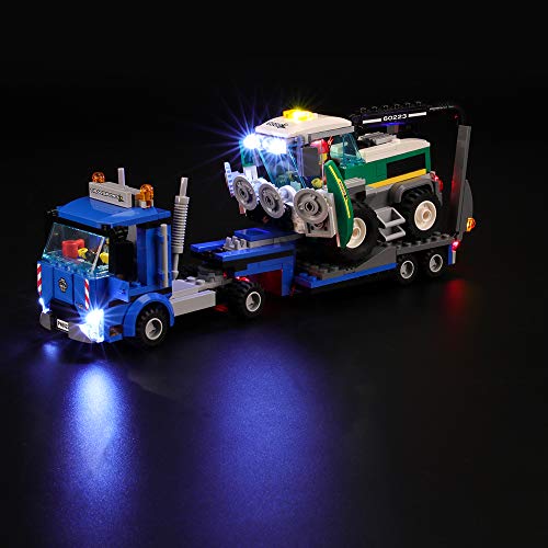 BRIKSMAX Kit de Iluminación Led para Lego City Great Vehicles Transporte de la Cosechadora, Compatible con Ladrillos de Construcción Lego Modelo 60223, Juego de Legos no Incluido