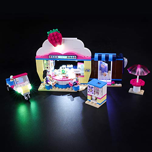 BRIKSMAX Kit de Iluminación Led para Lego Friends Cafetería Cupcake de Olivia,Compatible con Ladrillos de Construcción Lego Modelo 41366, Juego de Legos no Incluido