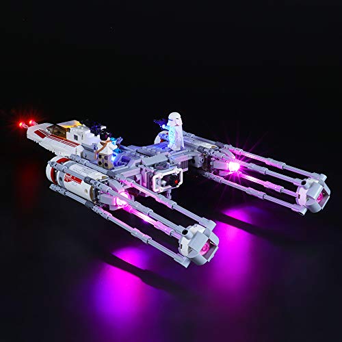 BRIKSMAX Kit de Iluminación Led para Lego Star Wars Caza Estelar ala-Y,Compatible con Ladrillos de Construcción Lego Modelo 75249, Juego de Legos no Incluido